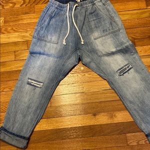 Acid wash boyfit jeans